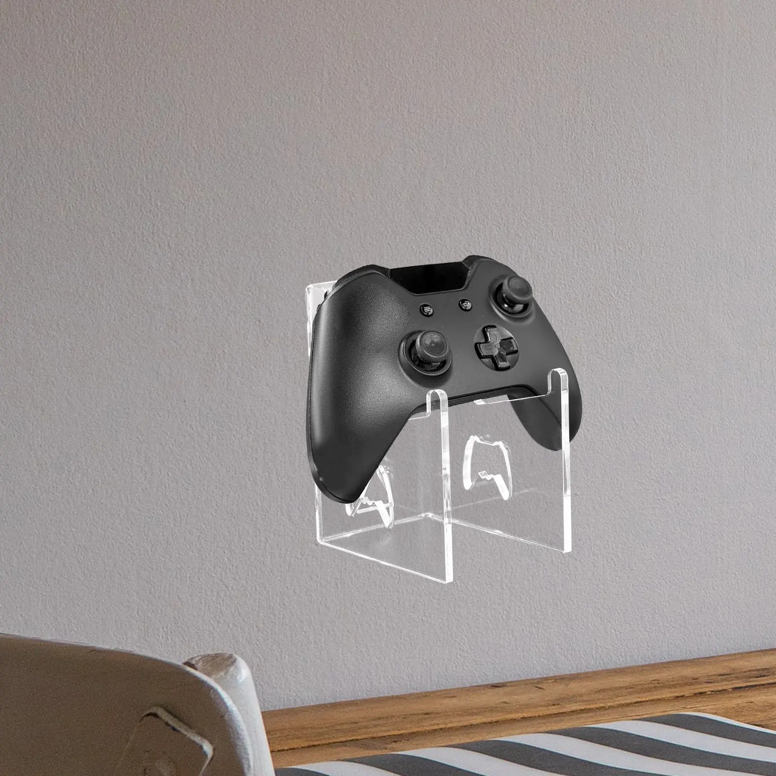 게임 컨트롤러 홀더 견고한 컨트롤러 스탠드 디스플레이 보관 랙 Xbox 설정과 호환 가능