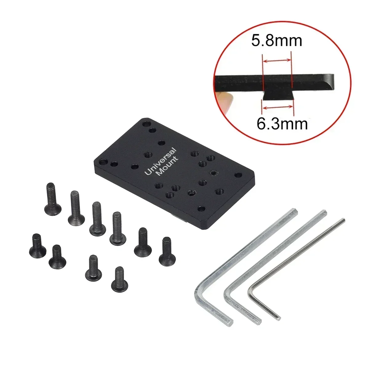 Aluminum Red Dot Sight Scope Tactical 20mm Rail Mount