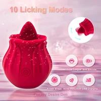 Heißer Verkauf Rose Zunge Lecken Oral Saugen Vibrator für Frauen Klitoris Stimulator Weibliche Masturbation Sucker Lecken Sex Spielzeug für Frauen 3