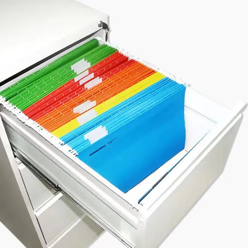 25 Per Box Extra Capacity Hanging File Folders FC Reinforced Hang Folder with Adjustable Tab and Insert Suspension File Organion