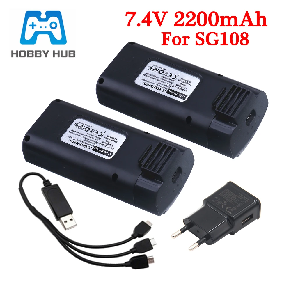 

7,4 в 2200 мАч литий-полимерный аккумулятор/зарядное устройство для SG108 SG-108 Drone RC Quadcopter запасные части для SG108 SG-108 7,4 В батарея для дрона
