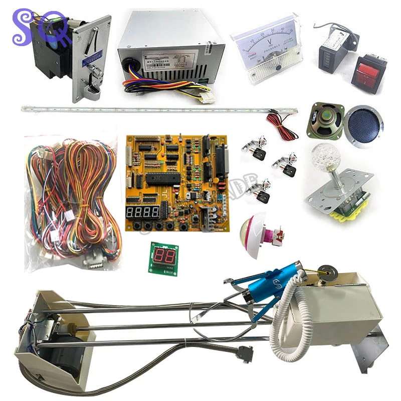 71CM DIY Toy Crane Machine Kit Claw Machine Kit With Crane Game PCB Coin Acceptor Buttons Harness Etc for Doll Machine