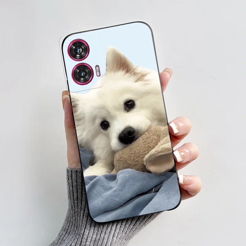 Silicone TPU Fashion Love Heart Cartoon Shockproof Phone Case for Motorola Edge 50 Fusion