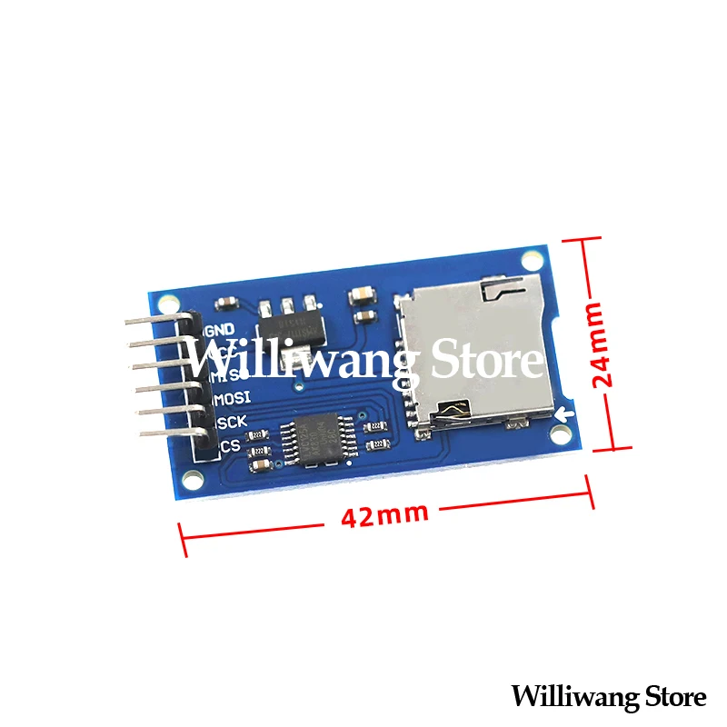 10PCS NEW Micro SD Card Module SPI interface TF Card Reader With Level Conversion Chip Power Module