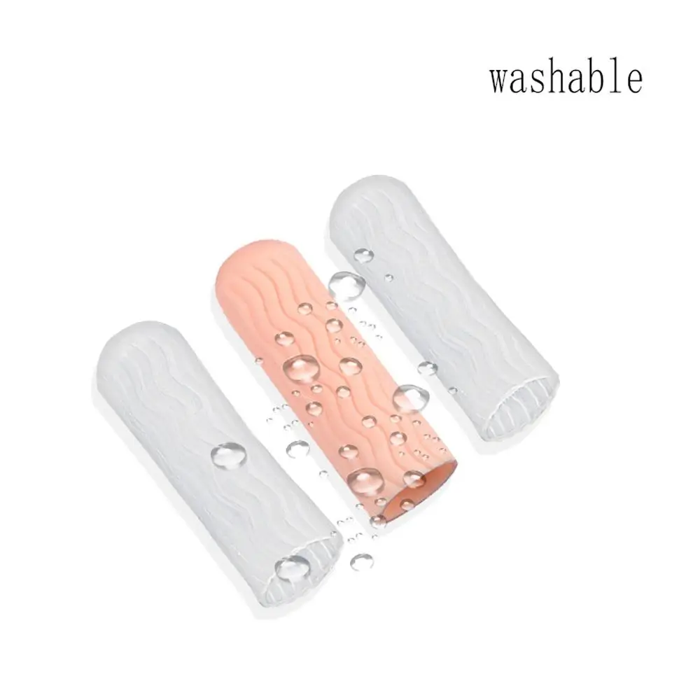 1 Pair Water Grain Style Finger Cover Tool Silicone Anti-abrasion Fingertips Protector Gloves Non-slip Soft Finger Cots Unisex