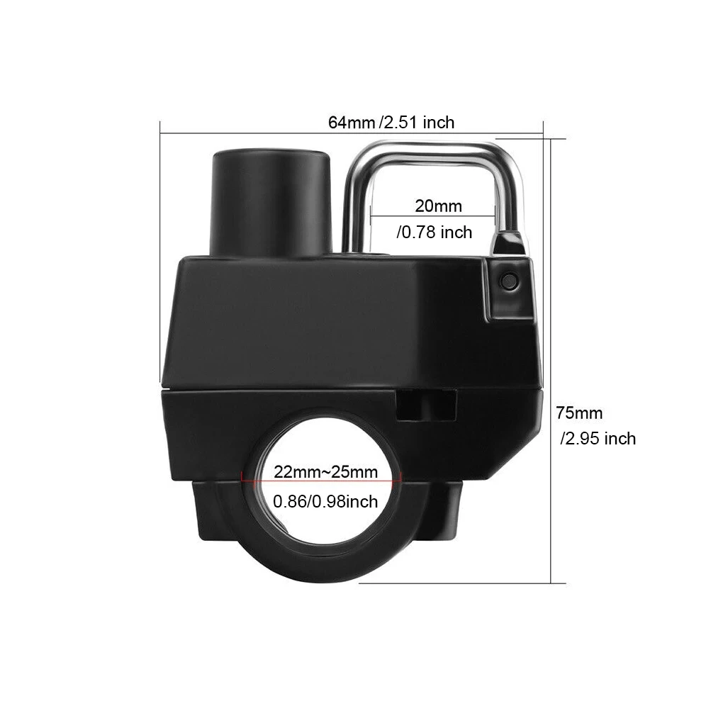 Helmet Lock Anti-theft Locker Locking Device Rustproof Fine Workmanship Compact Size Convenience Motorcycle Supplies BEST SELLERS