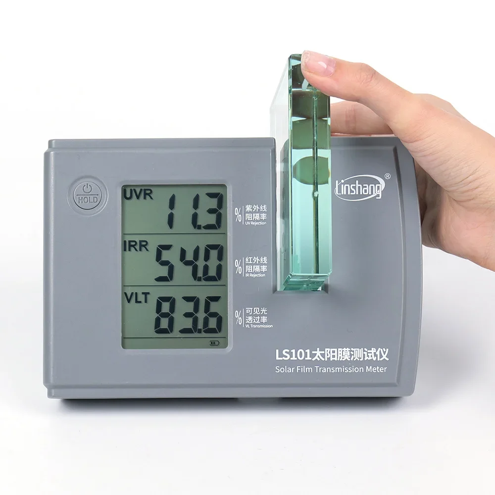 LS101 Window Tint Transmission Meter IR UV Visible Light Transmittance Detection Solar Film Window Tint Tester 6