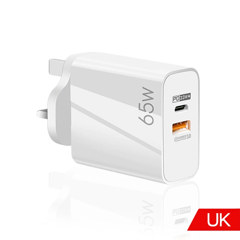 airpods usb c PD 65W GaN Fast Charger Portable Quick Charge QC3.0 USB Type C Charger For MacBook Laptop iPad iPhone 13 12 Pro Max Xiaomi Mi 11 65 watt car charger Chargers