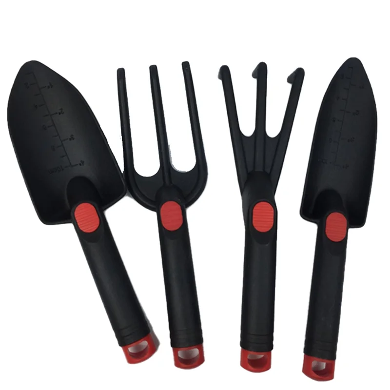 4 Piece Set Mini Potting Tools Wooden Handle Shovel Rake Shovel Multifunctional Household Bonsai ToolsT97C