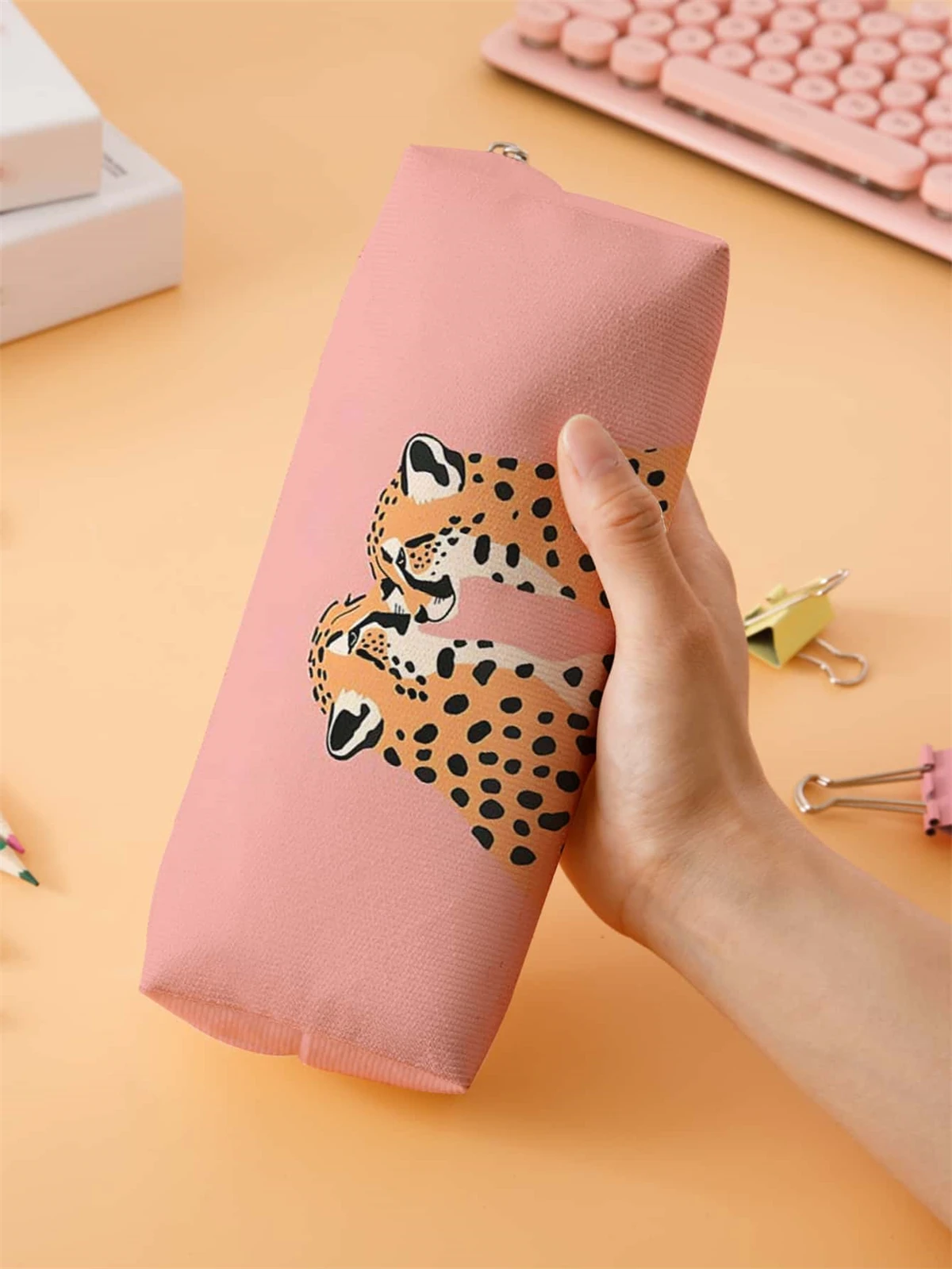 Small pencil case, large capacity pencil case, multifunctional stationery storage bag, student school organization supplies