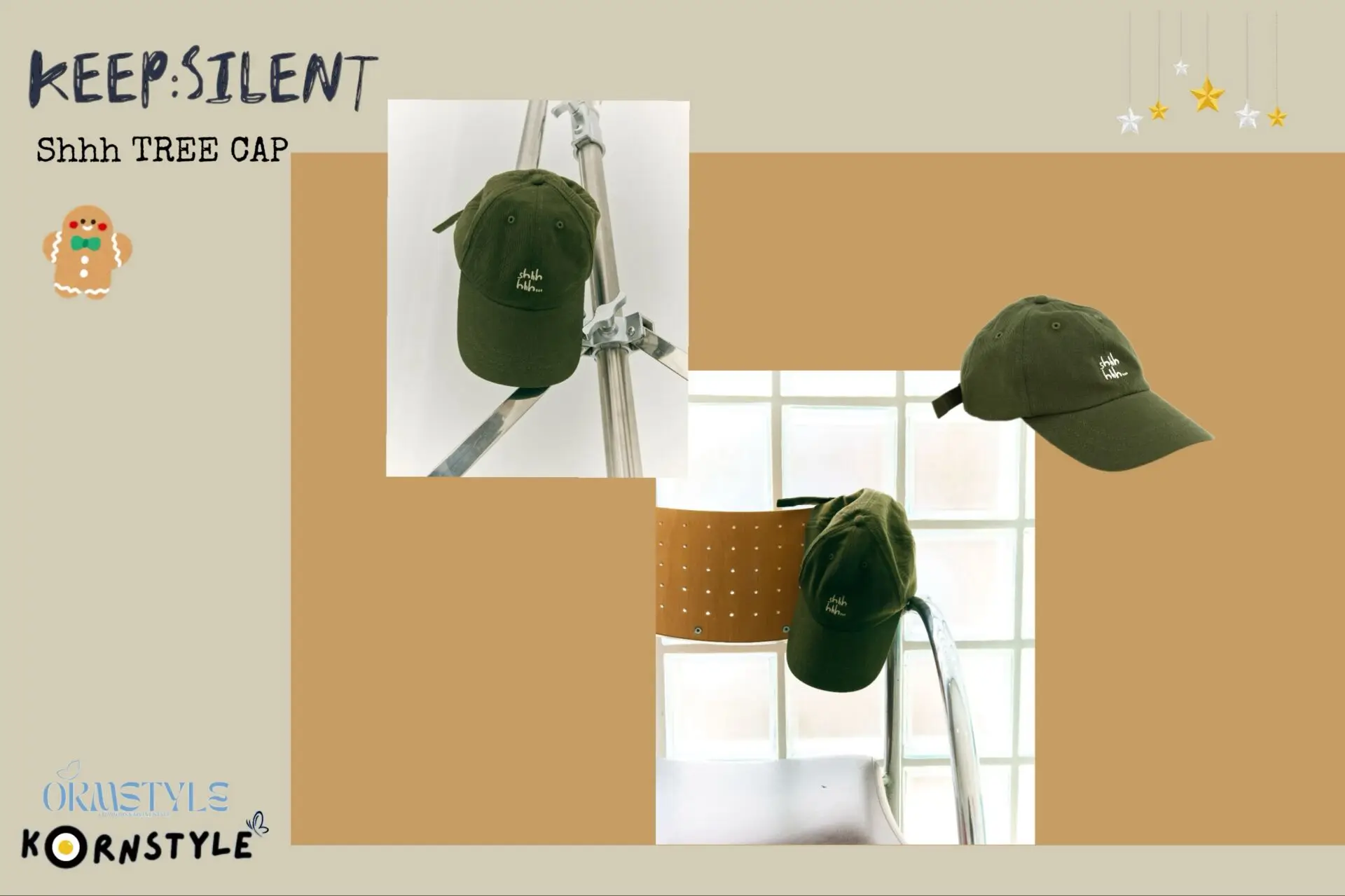 Presale Orm Kornnaphat Keep Silent Christmas style short sleeved T