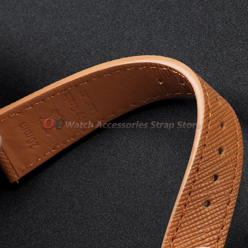 Premium Handmade Top-Grain Cowhide Leather Watch Strap with Quick Release