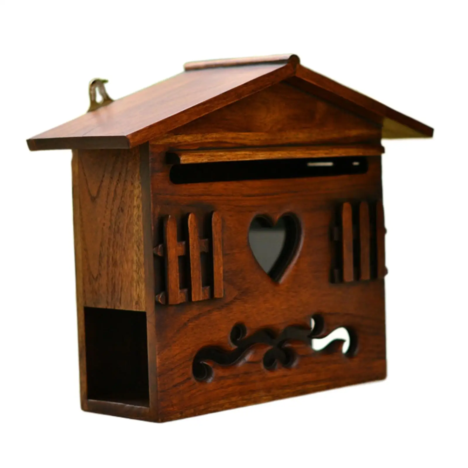 Locking Mailbox Rural Holds Documents Bills Letters Keys Mail Organizer For Hallway