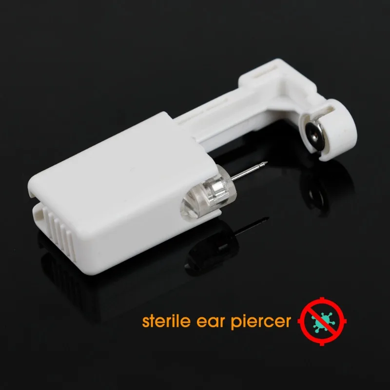 Disposable Sterile Ear Punching Device Self-service Ear-stud Puncher Earlobes Nail Gun Piercer Machine Body Piercing Jewelry