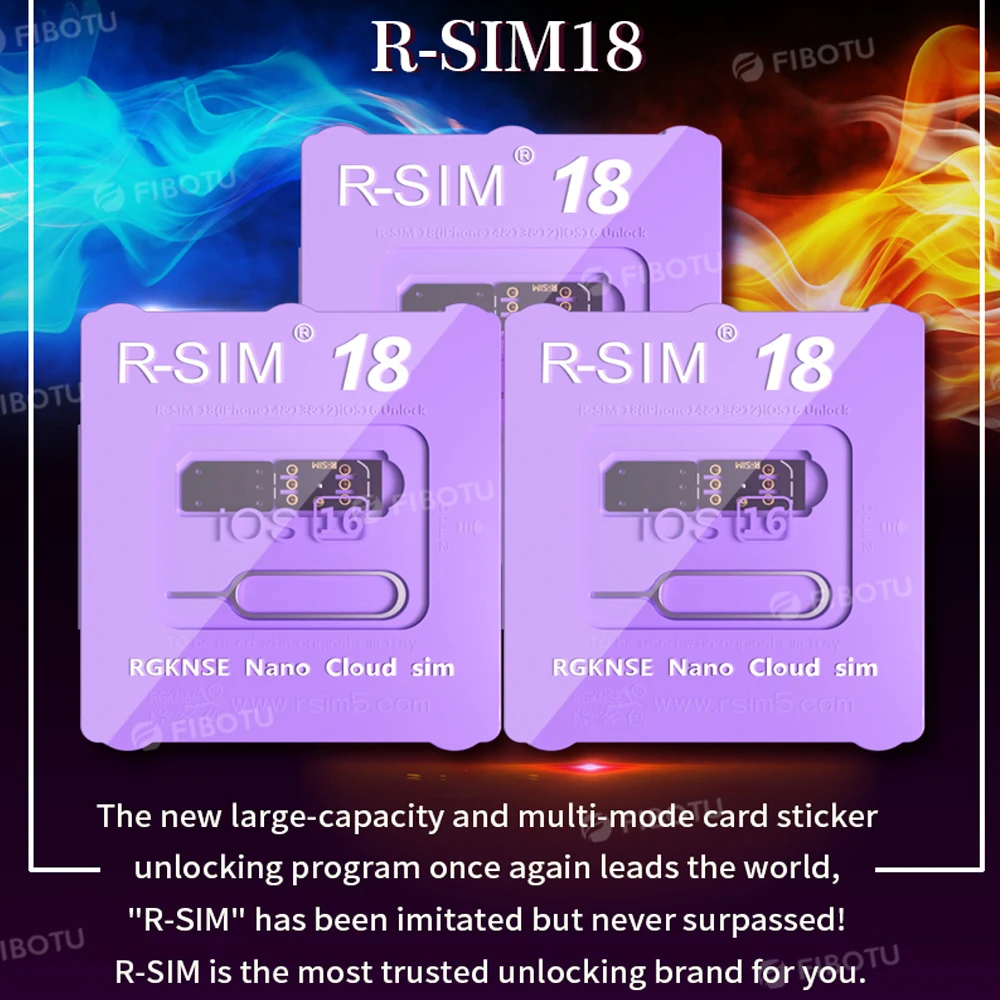 R-SIM 18 Unlocking Card for iPhone14 Series (E-SIM 5G version