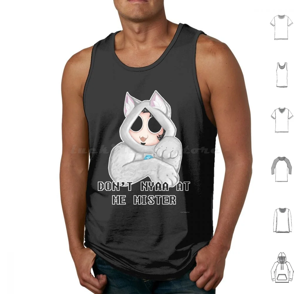 Майка Nyaa, жилет без рукавов Nyaa Nya Dan Vs imter Dan Vs Dan Catsuit Cat Onsie Animal Onsie Sassy, милая