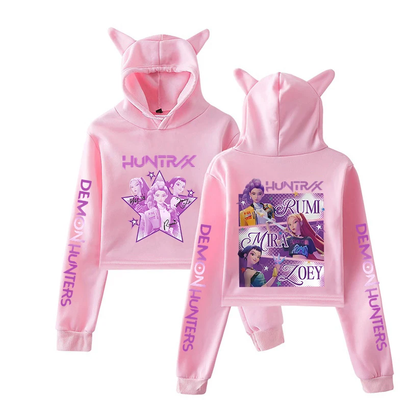 Sweat à Capuche Enfant 100% Coton - Style K-Pop, Unisexe, Personnages Demon Hunters - 2
