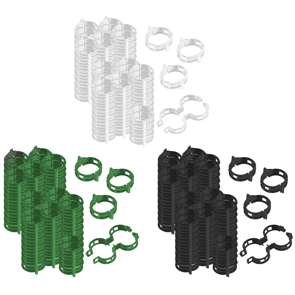 100PCS Plastic Plant Support Clips Reusable Plant Vine Connects Fixing Tool Vegetable Tomato Grafting Protect Garden Supplies
