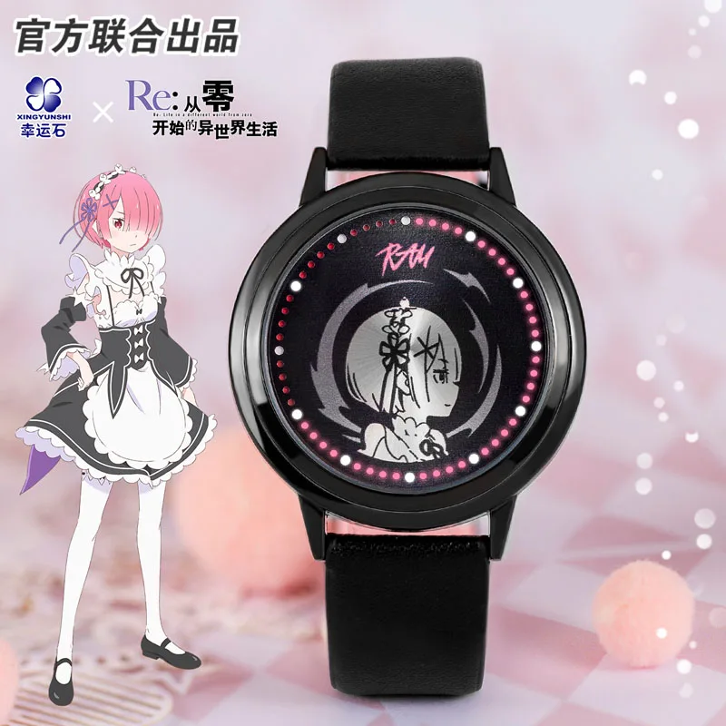 

Re:Radio Life In A Different World From Zero Rezero Re0 Anime Ram LED Watch Waterproof Action Figure Gift