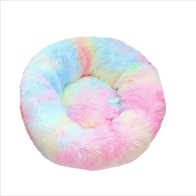 

40cm Super Soft Pet Bed Kennel Round Dog Cat Bed Winter Warm Sleeping Cushion Mat Portable Cat Bed Cat Dog Couch Dog Sofa