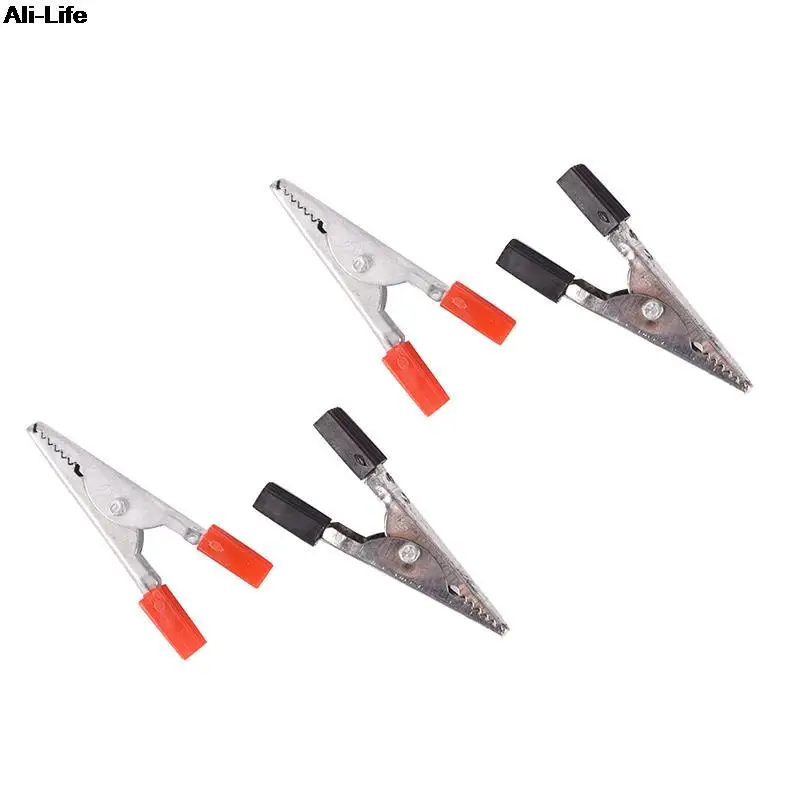 Electrical Tool Alligator Clips Battery Clip Crocodile Car Caravan Van Battery Test Lead Clips 10pcs 45mm