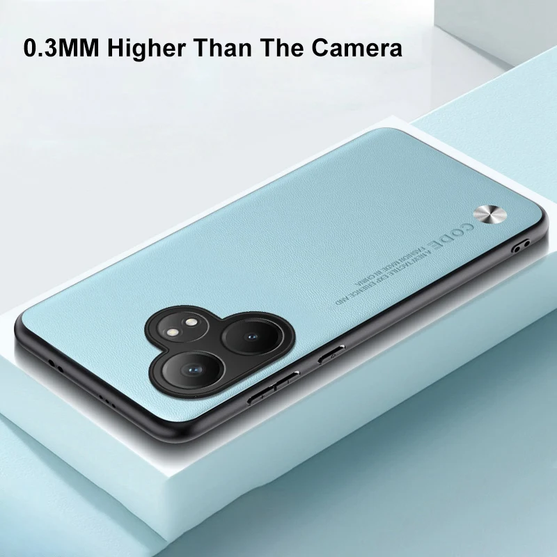 Luxury PU Leather Full Protection Phone Case - Silicone Back Cover