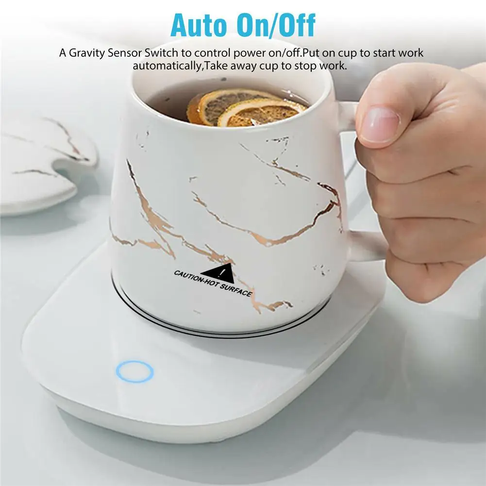 Smart Electric Coffee Cup Mug Warmer Tea Milk Drink Heater Pad Auto Shut Off