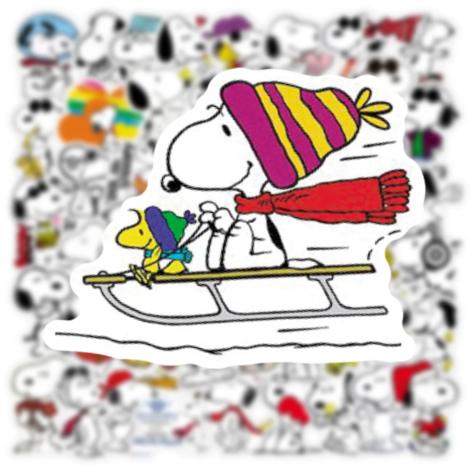 50pcs Dog Snoopy Graffiti Water Cup Luggage Laptop Handbook Waterproof Sticker 5