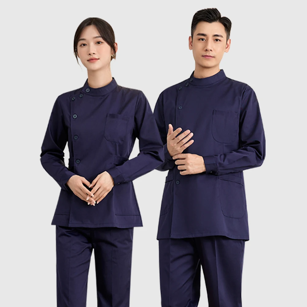 New Dental Nurse Uniforms female summer long/short sleeve male high-end oral hospital clinic dentist working clothes set