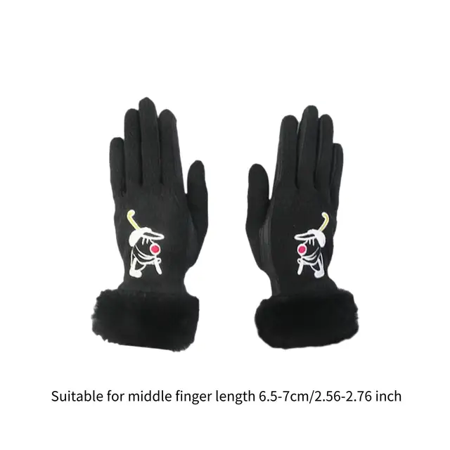 1 Pair of Golf Gloves Winter Non Slip Women Glove for Outdoor Hiking Biking 6