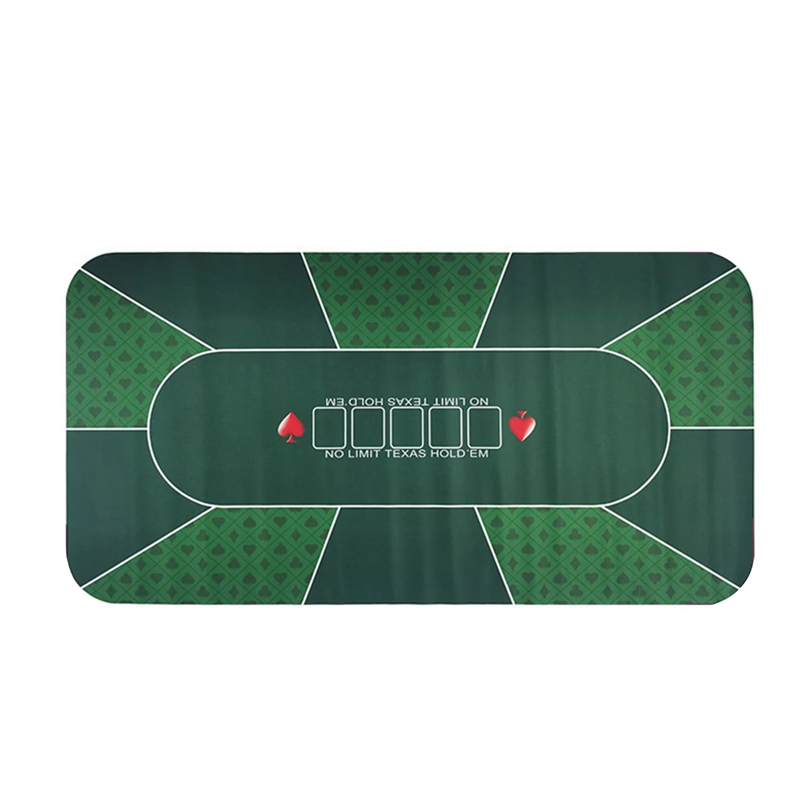 1.2m Deluxe Suede Rubber Texas Holdem Pokers Tablecloth With Flower Pattern Casino Poker Set Board Game Mat Poker Accessory