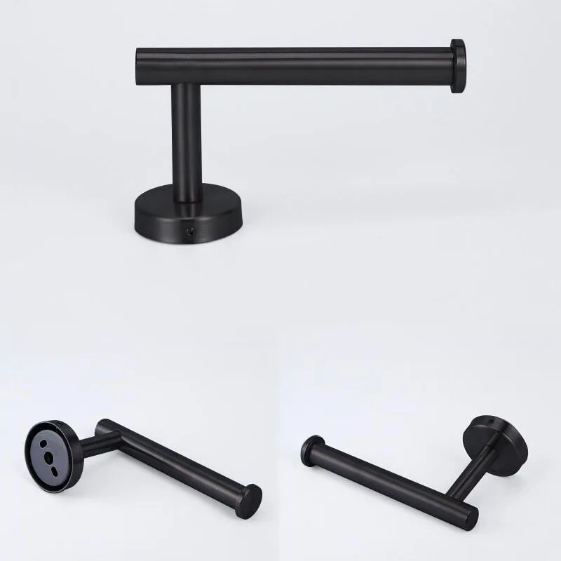 Stainless Toilet Roll Paper Towel Holder Rack hanger wall mount drill Gold silver black Bathroom Tissue wc Organizers