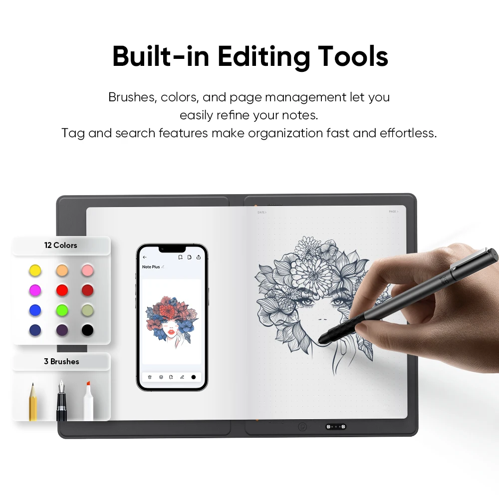 XP-Pen دفتر ملاحظات ذكي A5 بلوتوث