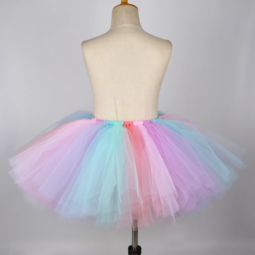 HJTT Girls Unicorn Tutu Skirt Fluffy Toddler Baby Girl Birthday Tutu Outfits Pastel Girls Tulle Skirts Kids Halloween Costume 5