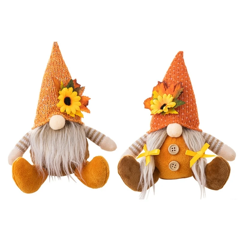 448B Thanksgiving Hanging Gnome Festival Pendant Ornament for Home Farmhouse Front Door Wall Decoration