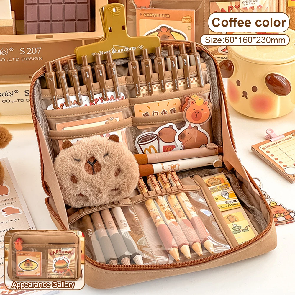 10 طبقات Kawaii مقلمة سعة كبيرة الباندا الجمالية ق...