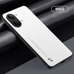 Luxurious Leather Shockproof Phone Case - Pure Color TPU Cover for Poco X5 (WHITE)