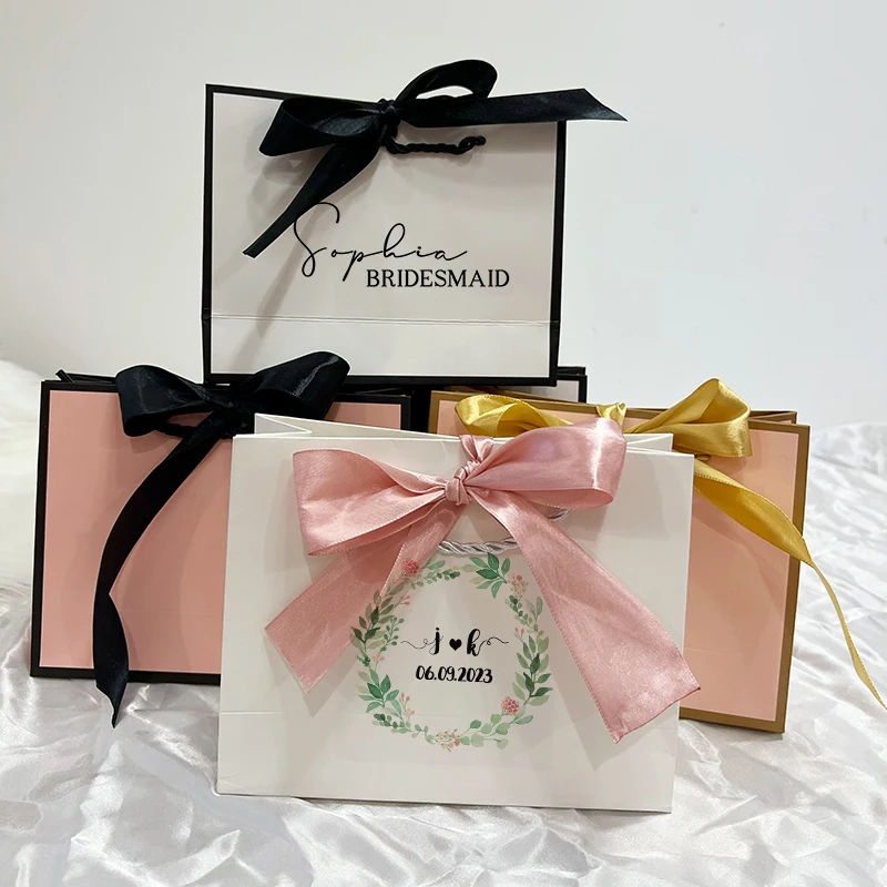 5 Pcs Custom Logo valentine day gifts pacakge white bag wedding bow tie luxury bag for small business bag personization 13 S4fadb46bbb614e688e11ad8e6cc35bb2d