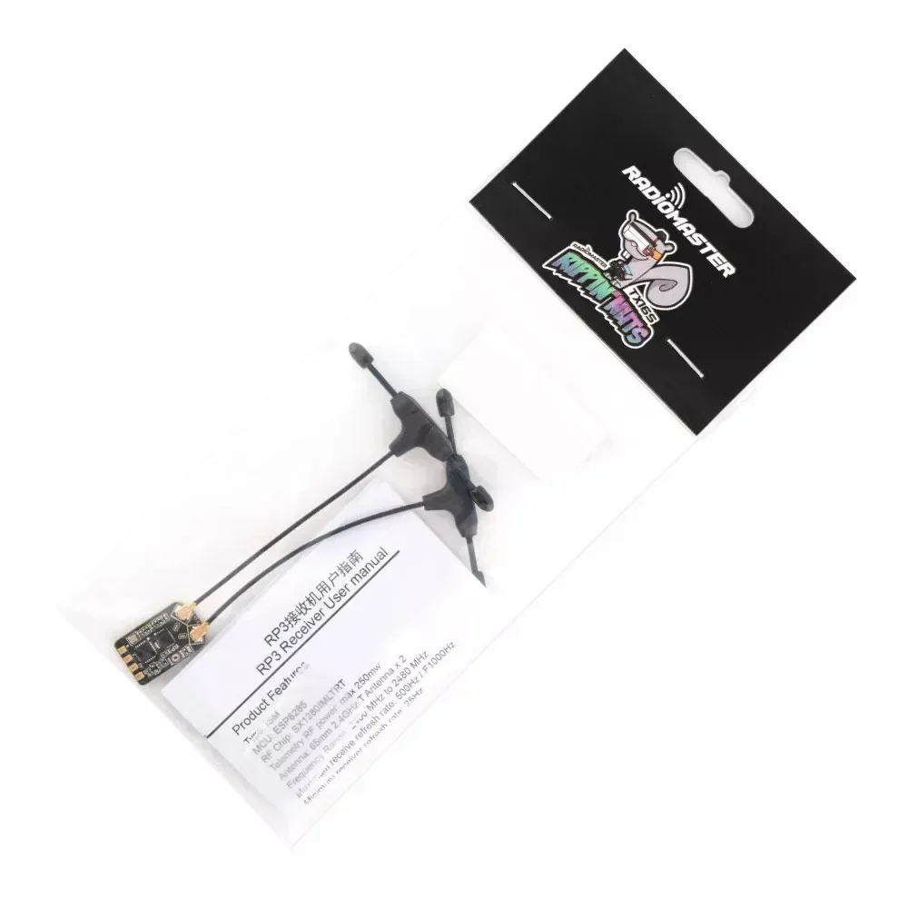 RadioMaster RP3 Diversity ExpressLRS ELRS 2.4GHZ Nano ricevitore doppia antenna - immagine 5