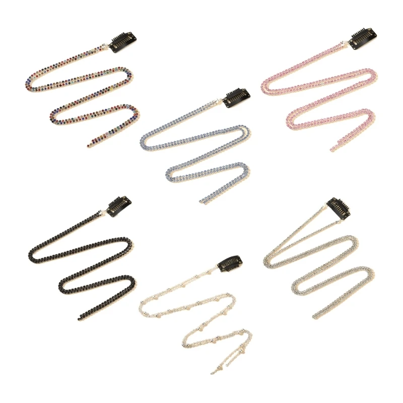 

Shiny Chain Hairpins for Women Tassel Hair Clips Barrettes Braided Headband Ponytail Hair Clip Nightclub Headwear
