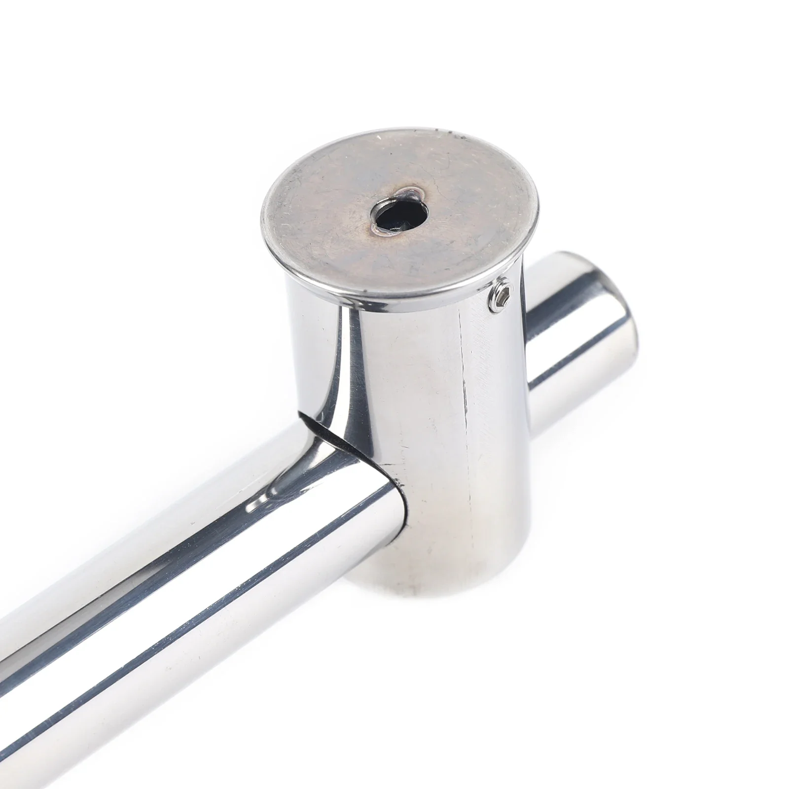 Duschstange 66 cm, moderne Duschstange mit 360°-Drehung ° Drehbarer Duschkopfhalter für Badezimmer, Duschen, Hotels, Häuser (Silber) – Detail 6