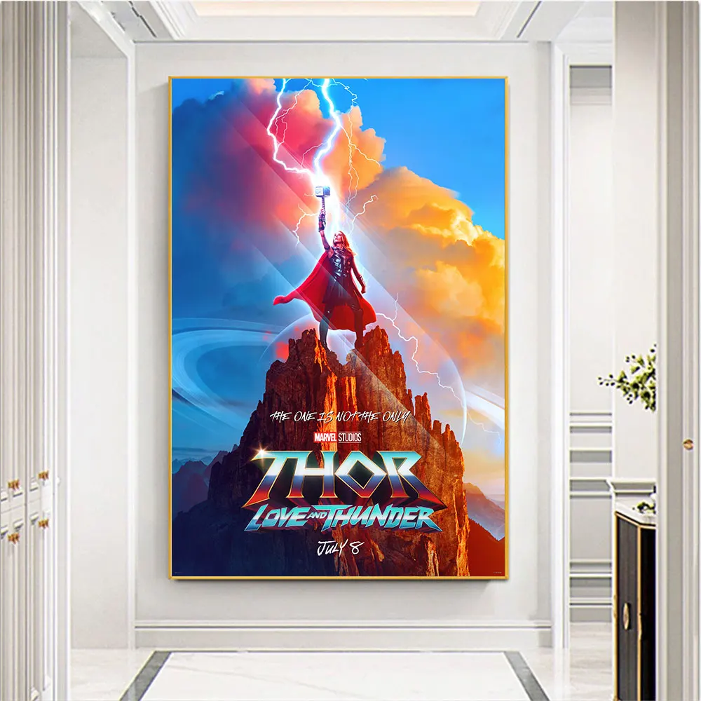 

Disney Marvel Thor Love And Thunder Posters 2022 New Movies Prints Superheros Wall Art Canvas Paintings For Room Home Decoration