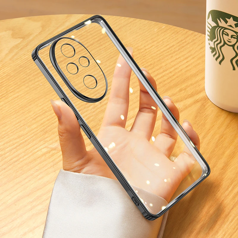 Luxury Transparent Electroplating TPU Shockproof Phone Case