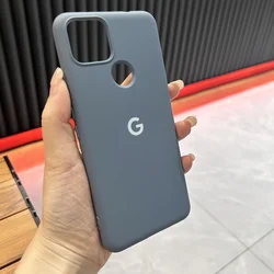 Premium Liquid Silicone Soft TPU Shockproof Protective Case for Pixel 5 (Gray)
