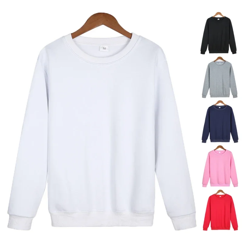 Men's Crew Neck Sweatshirt Thick Loose Fit Soft Pullover XS-3XL