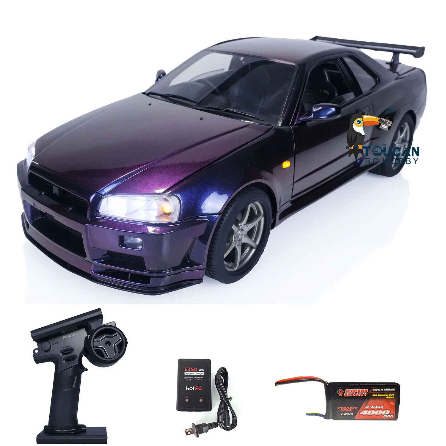 

Capo 1/8 RC Racing Car GTR R34 RTR Drift Vehicle High-End Toucan Assemble Radio Control In Stock Toy W/ Battery Charger Thzh1504