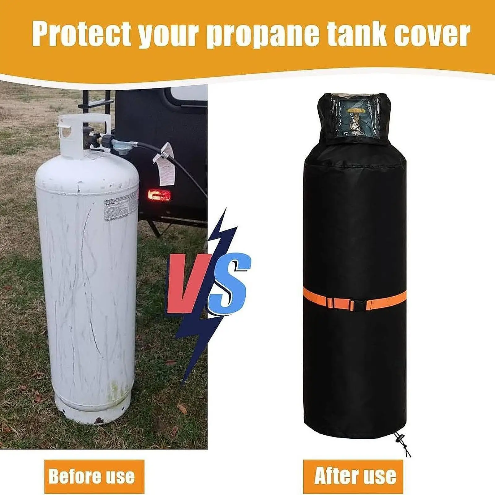 Gas Tank Cover Cookware Accessories Gas Bottle Cover for Outdoor Garden BBQ