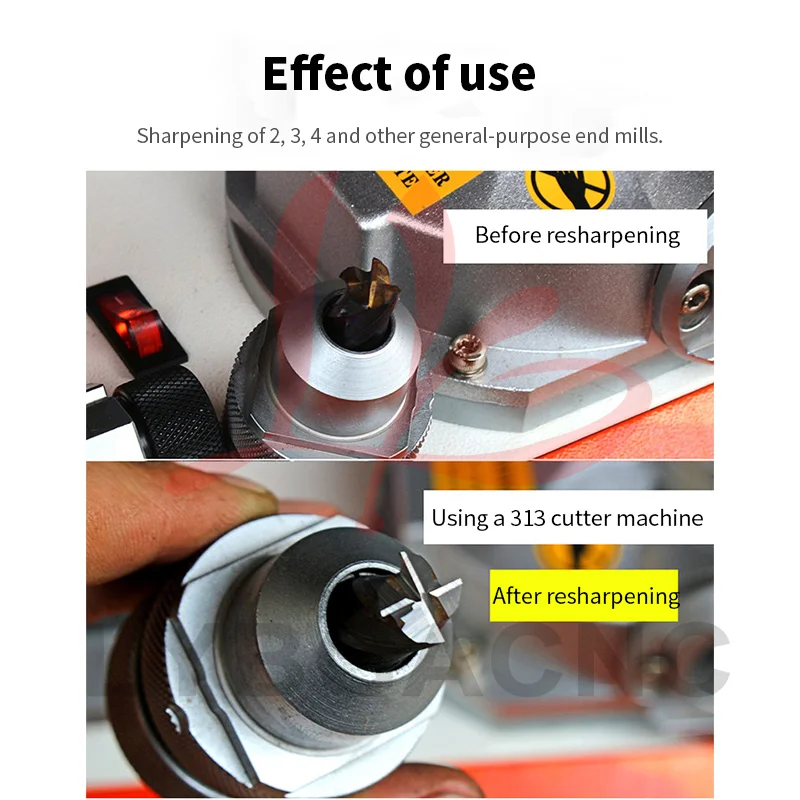 End Mill Sharpening Machine 220V Φ3-Φ13Universal Grinder Automatic Grinding Machine 5300rpm for 2/3/4 Blade 6