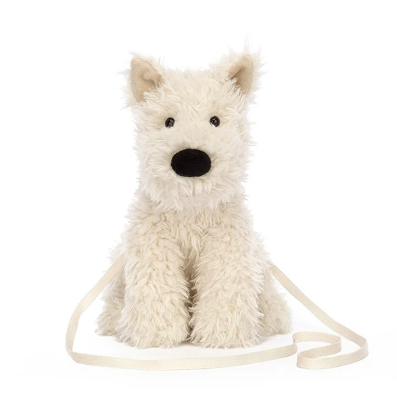 Cute Puppy Plush Bag Doll Bag One Shoulder Crossbody