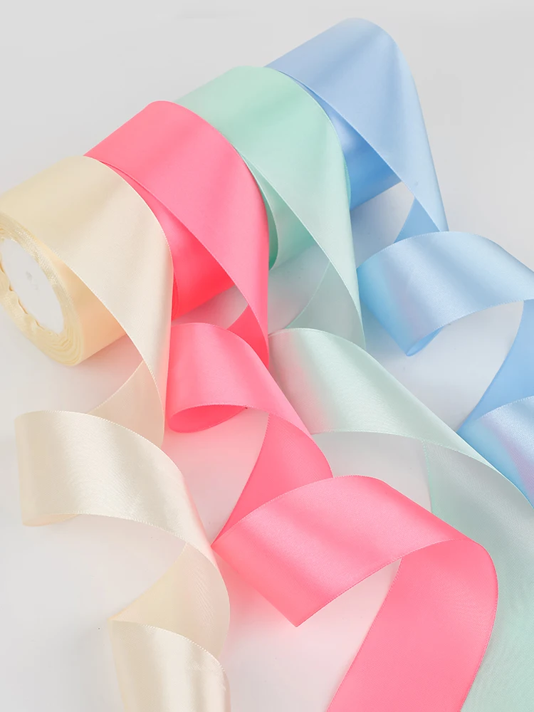 25Yards/Roll 5cm Satin Ribbons DIY Handmade Bows Crafts Fabric Christmas Halloween Birthday Party Gift Box Wrapping Tape satin ribbons satin ribbon ribbon decoration ribbon supplies wrapping ribbon fabric craft supplies